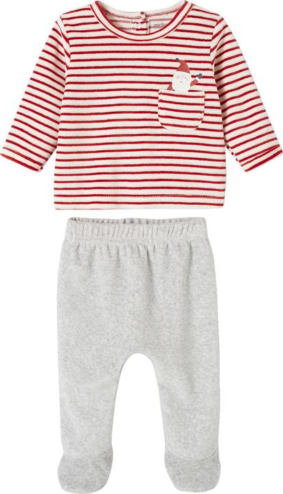 Produktbild Vertbaudet Weihnachtlicher Baby Samt-Schlafanzug Oeko-Tex