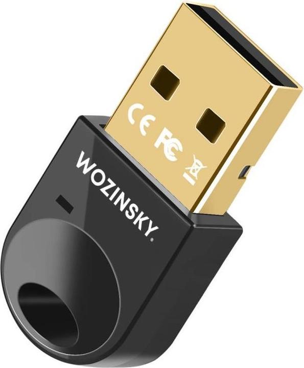 Produktbild Wozinsky Mini Bluetooth 5.4 Adapter WUSB54YS USB-A Empfänger Sender für Computer – Schwarz (Sender & Empfänger)