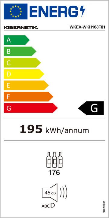 Etichetta energetica Kibernetik Wkh168f01