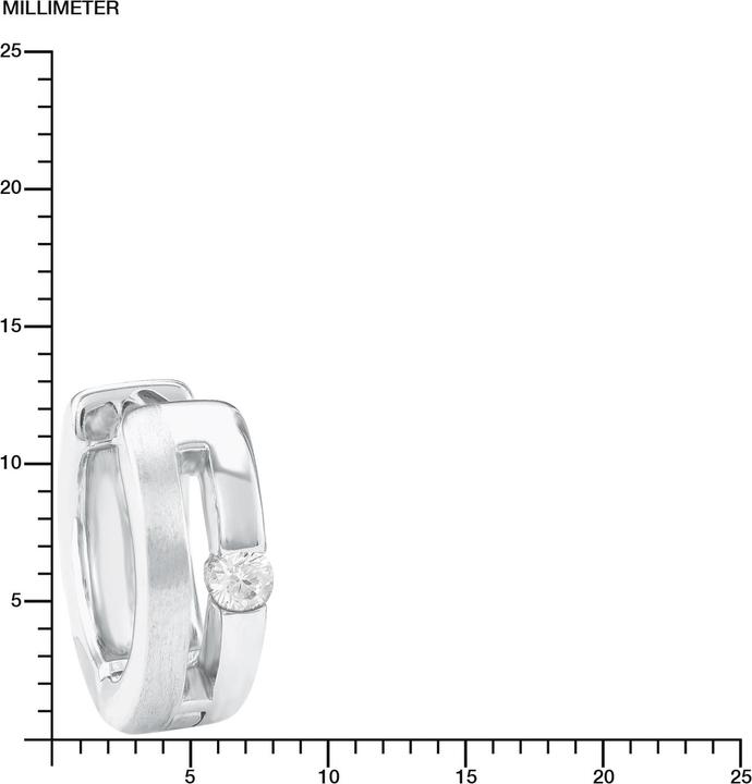 Produktbild Amor Creolen (Zirkonia, Silber)