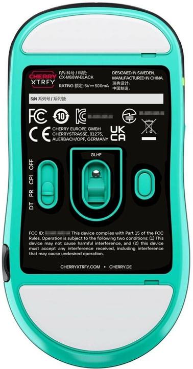 Produktbild CHERRY xtrfy M68 Wireless, Black (Kabellos)