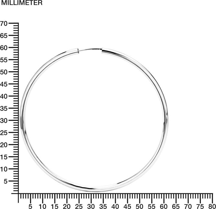 Actual product image Amor Hoops (Silver)
