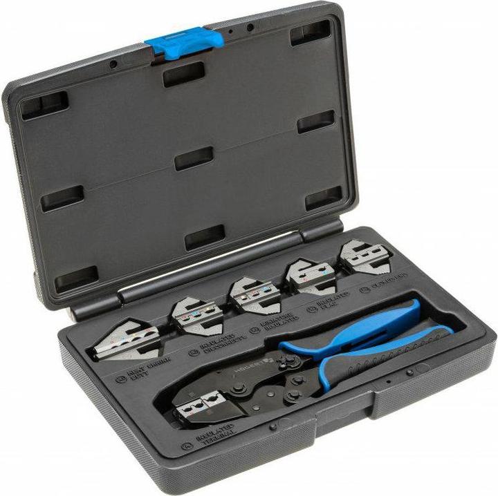 Immagine prodotto Högert Pinze per crimpare, set con 6 inserti intercambiabili (280 mm)