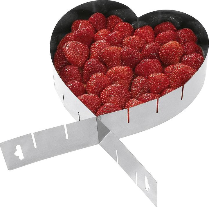 Actual product image Westmark Heartbaking tin, stainless steel, 19x5 cm