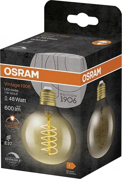 Image du produit Ledvance Lampe LED vintage (E27, 7 W, 600 lm, 1 x, F)