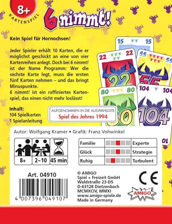 Produktbild Amigo 6 nimmt! (Deutsch)