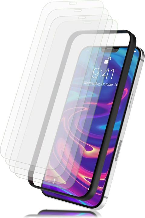 Actual product image Nalia 4x protective glass & 1x template (4 Piece, Apple iPhone 12)