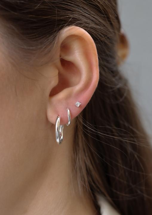 Produktbild Tara Style Ava Crystal Hoop - Earstacking Set (waterproof) (925 Silber)