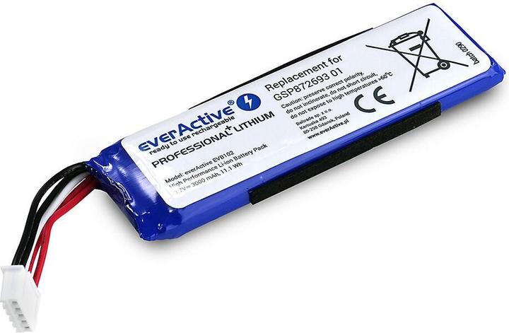 Actual product image Everactive Rechargeable battery EVB102 to bluetooth speaker JBL Flip 4 (1 pcs., Device specific, 3000 mAh)