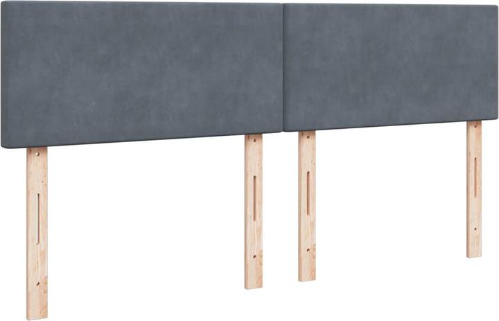 Actual product image VidaXL Bo x spring bed with mattress 180 x 200 cm velvet (180 x 200 cm, 180 x 200 cm)