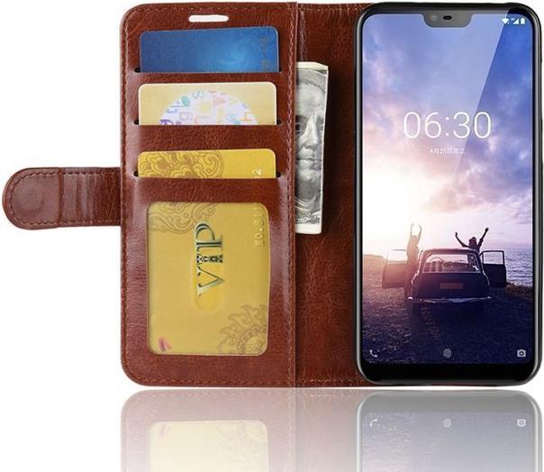 Actual product image MU Classic Crazy Horse II Leather Bookcover Series (Nokia 6.1 Plus)