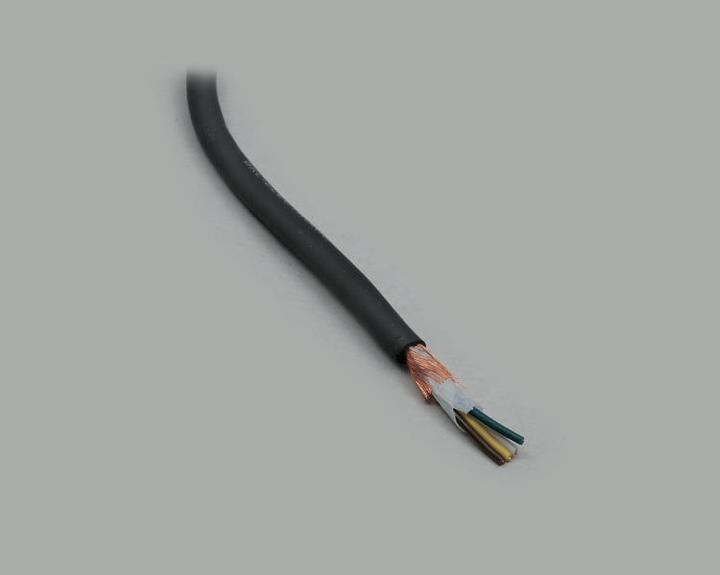 Produktbild BKL Electronic 1509015 Audiokabel 5 x 0.22 mm² Schwarz Meterware (500 m, 0.22 mm²)