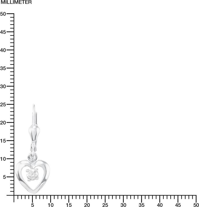 Actual product image Amor Heart (Silver, Zirconia)