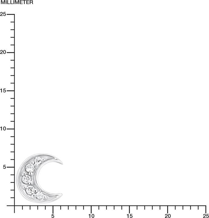 Image du produit Amor Demi-lune (Argent, Zircone)