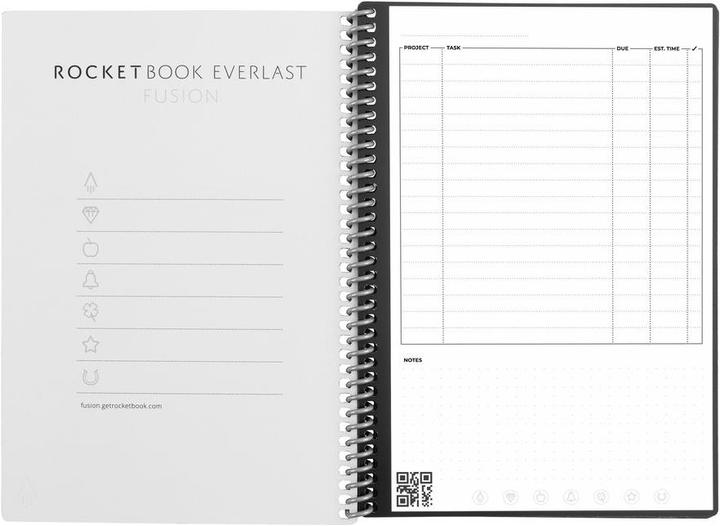 Produktbild Rocketbook Fusion (A5, Gepunktet, Liniert, Harter Einband)