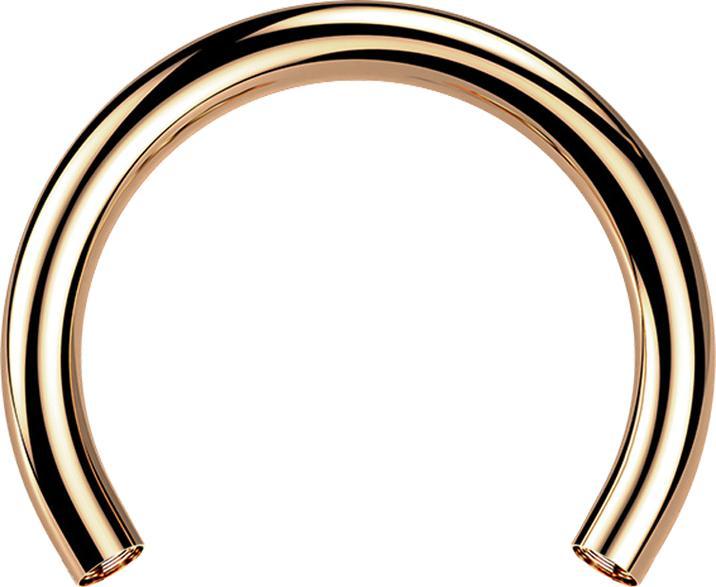Image du produit Star Piercing Micro Circular-Stab rosegold mit 0.8 mm Innengewinde (Titane G23, sans laiton)