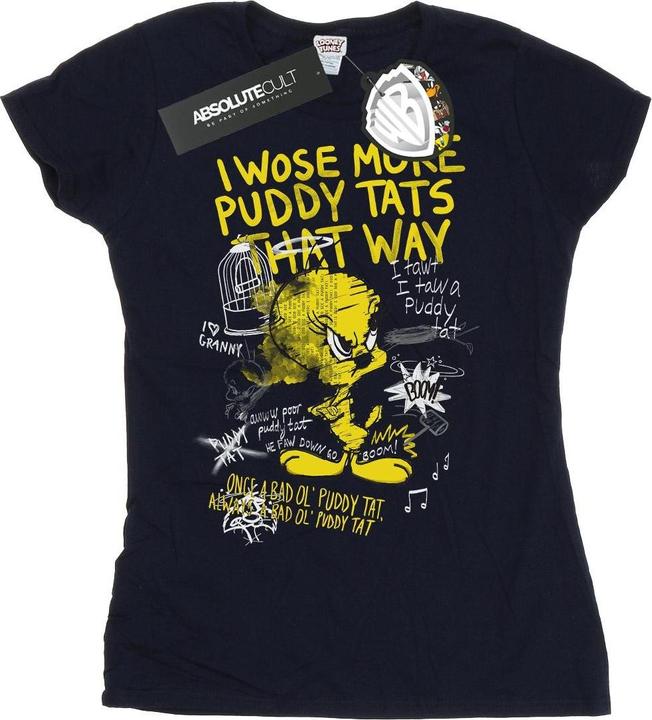 Immagine prodotto Looney Tunes More Puddy Tats Maglietta Titti Donna (XL)