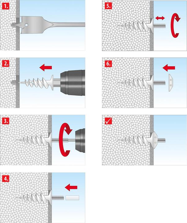 Produktbild Tox Fallrohrbefestigung Thermo Vario (4 Stk.)