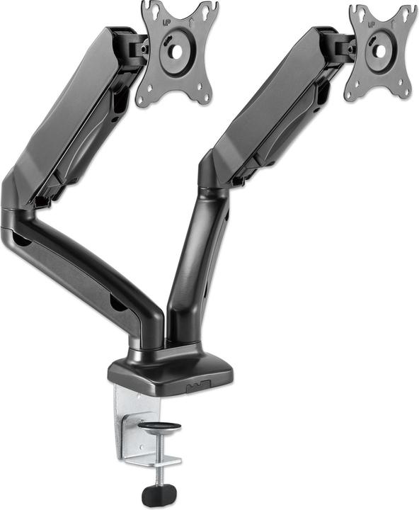 Produktbild Manhattan 2-fach Monitorhalterung Gasdruck Aluminium (Tisch, 32")