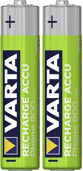 Actual product image Varta Recharge Accu Phone (2 pcs., AAA, 800 mAh)