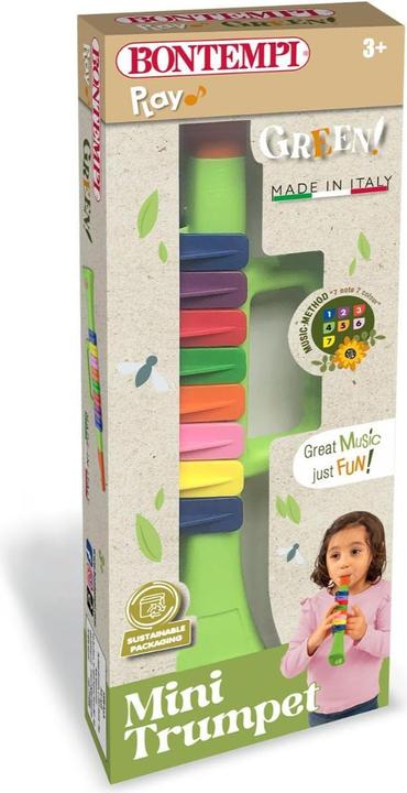 Actual product image Bontempi Trompete, 8 farbigen Tasten 27cm (Multilingual)