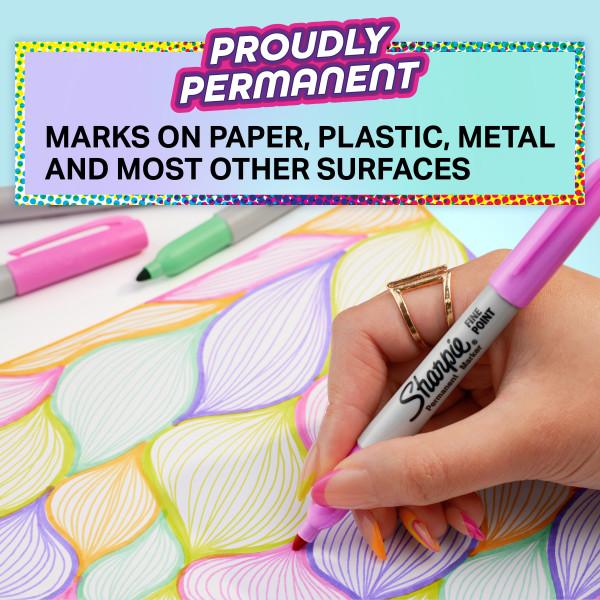 Produktbild Newell Sharpie - Permanent Marker Fine Glam Pop 34-Blister (2198891) (Mixture, 1 mm, 34 x)