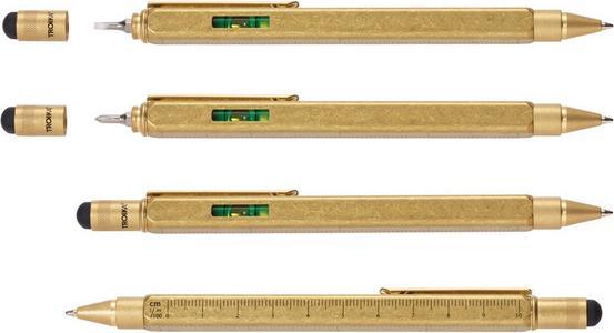Produktbild Troika CONSTRUCTION SQUARE Multitasking Kugelschreiber quadratisch, antikgold (Antikes Gold)