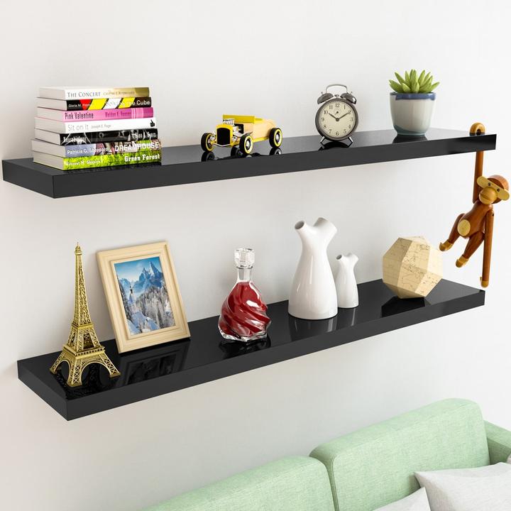 Actual product image Casaria 2x Floating Shelves (90 x 23 x 3.8 cm)