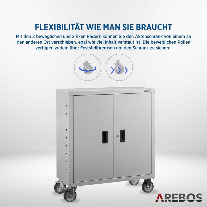 Image du produit Arebos Armoire de classement (90 x 90 x 40 cm)