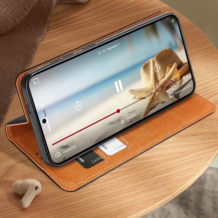 Image du produit Avizar Série de couvertures PrestigeLeather (Samsung Galaxy S25+)