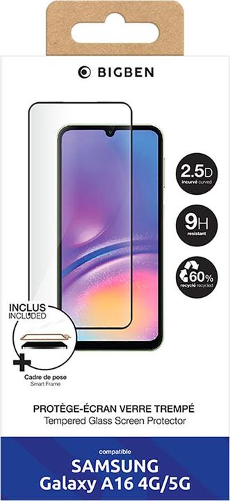 Actual product image Bigben 2.5D protective film (1 Piece, Samsung Galaxy A16, Samsung Galaxy A16 5G)