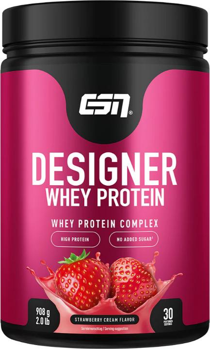 ESN Designer Whey Protein (Crème, Erdbeere, 1 Stk., 908 g)