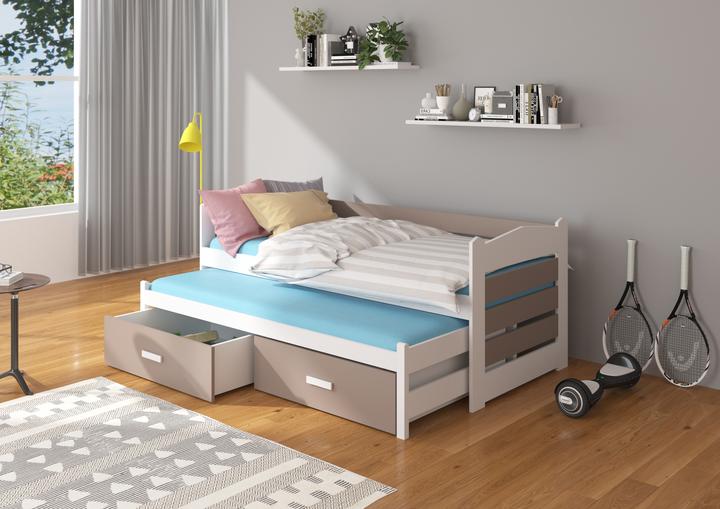 Produktbild ADRK Furniture Doppelbett mit Matratzen TIARRO 180x80 (180 x 80 cm)