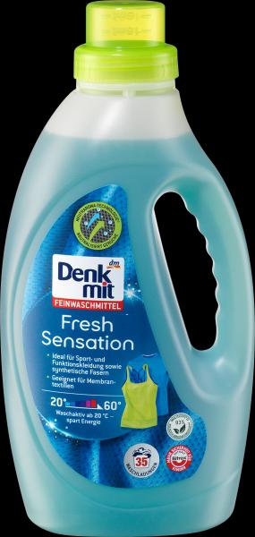 Actual product image dm Denkmit Fresh Sensation delicate detergent (35 Washing cycles, Liquid detergent)