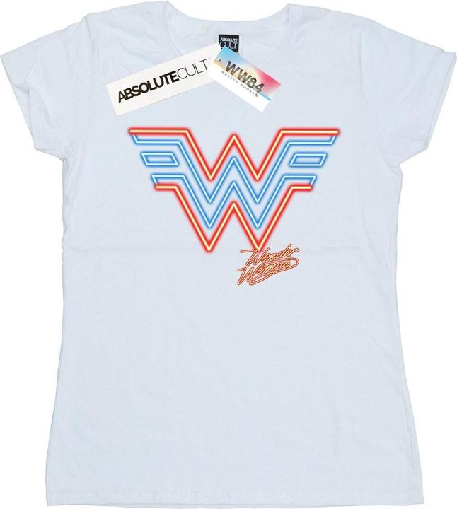 Actual product image Womens/Ladies Wonder Woman 84 Neon Emblem Cotton T-Shirt (XL)