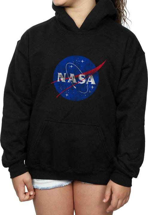 Produktbild Nasa Classic Insignia Logo Distressed Kapuzenpullover Mädchen (140, 146)