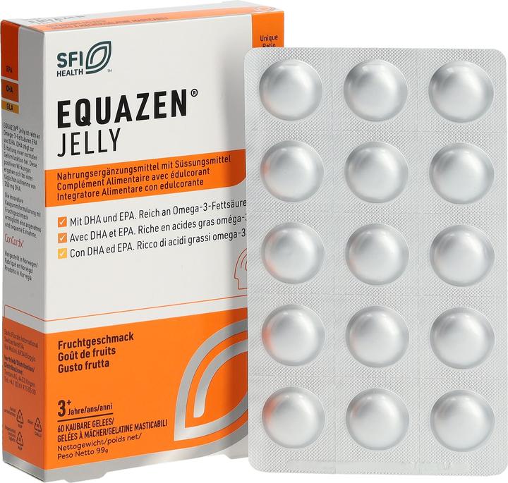 Produktbild Equazen IQ Equazen Jelly Kaubare Gelees/gelées à mȃcher/gelatine masticabili Blist 60 Stk (60 Stück, Gel, 135 g)