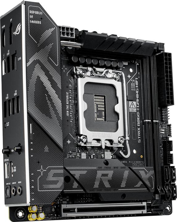 Produktbild ASUS ROG STRIX B860-I GAMING WIFI (LGA 1851, Intel B860, Mini-ITX)