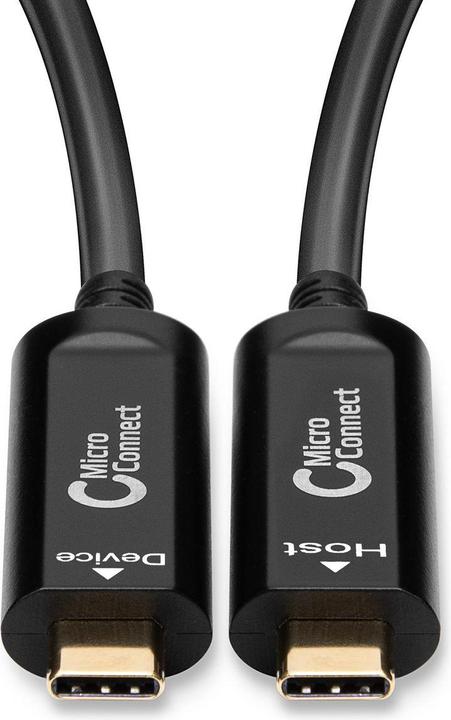 Actual product image MicroConnect MC-USB3.1CC10OP USB Cable 10 m USB 3.2 Gen 2 (3.1 Gen 2) USB C Black (10 m, USB 3.2 Gen 2)
