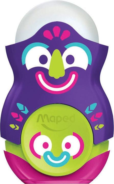 Produktbild Maped Radierer/ Anspitzer 2in1 Loopy Totem einfach + Ersatzradierer - Blister