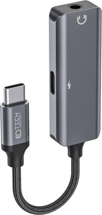 Immagine prodotto Tech-Protect Adattatore audio UltraBoost USB-C (maschio) / mini jack da 3,5 mm (femmina) - USB-C (femmina) - blu (USB-A, Jack da 3.5mm)