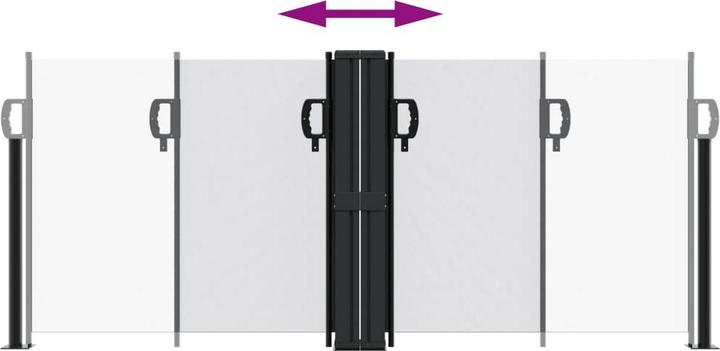 Actual product image VidaXL Extendable side awning (6 m)
