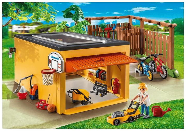 Actual product image Playmobil Set with City Life 9368 Garage with bicycle space (9368, Playmobil City Life)