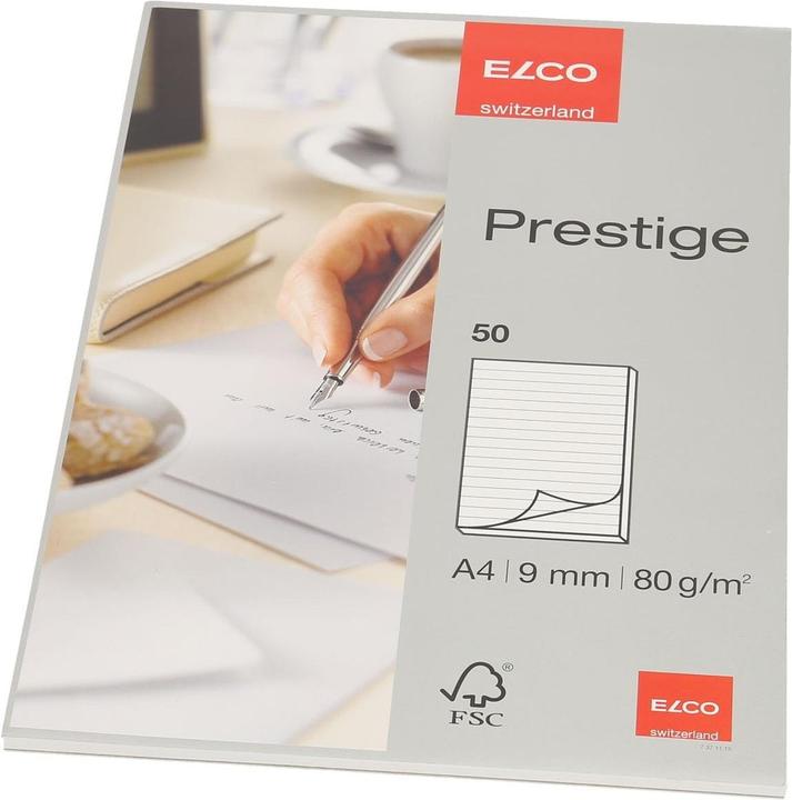 Immagine prodotto Elco Tampone da scrittura Prestige (A4, Righe, Copertina morbida)