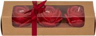 Produktbild Ootb Rote Kerze, Rose, 3er Set (3 Stk.)