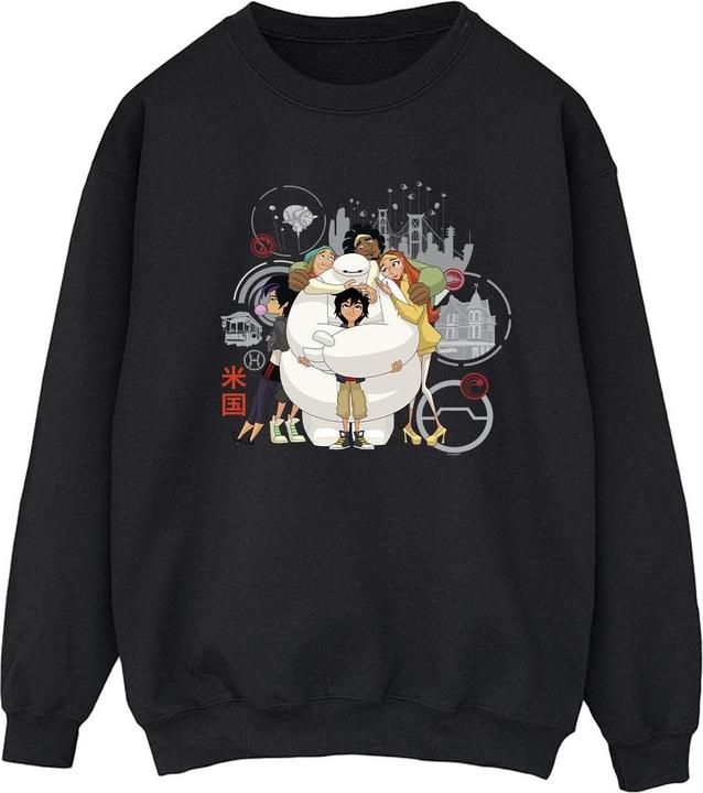 Immagine prodotto Disney Big Hero 6 Baymax Group Hug Felpa Donna (L)