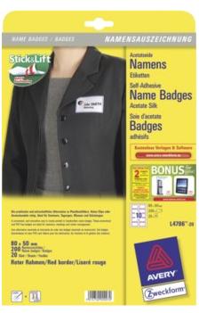 Actual product image Avery Name labels