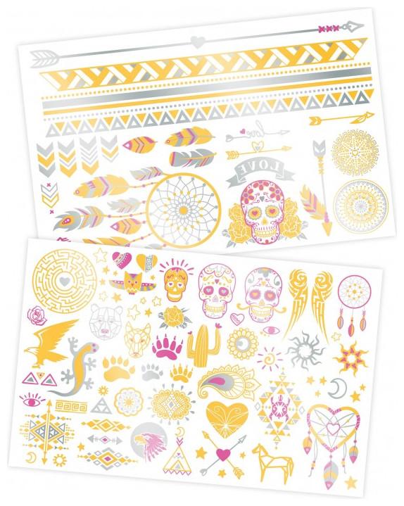 Produktbild Buki France TA002 Fun Be Teens Set of 75 Washable Tattoos - Collection I for Ages 8+