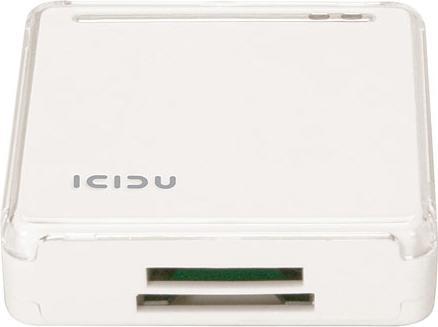 Productafbeelding Icidu USB 2.0 HUB & Lezer Wit (USB 2.0)