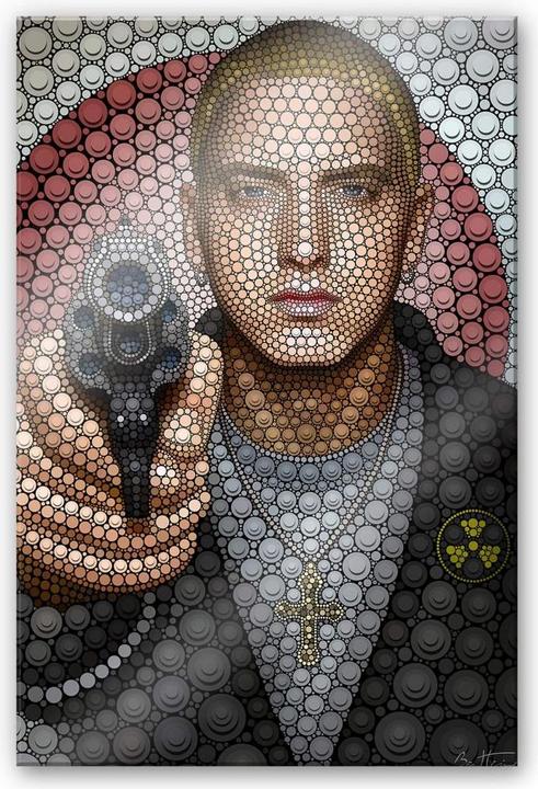 Immagine prodotto Trenddeko Ben Heine - Circoscrizione: Eminem (70 x 100 cm)